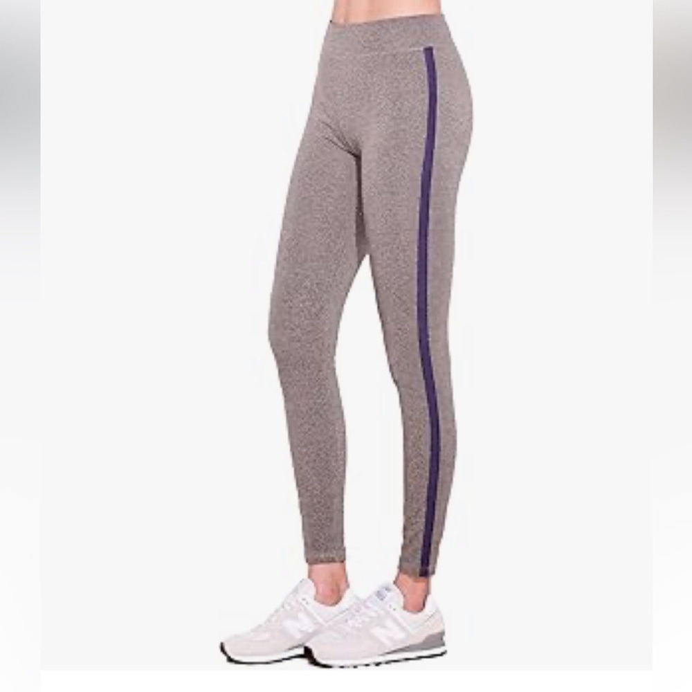 Sundry Side Contrast‎ Yoga Pants Gray Pink Blue size 0/XS NWT
